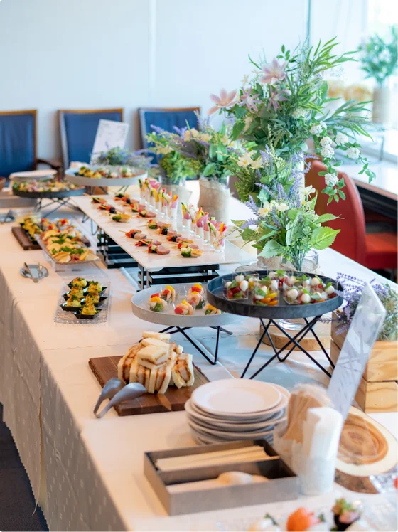 ケータリング料理の様子