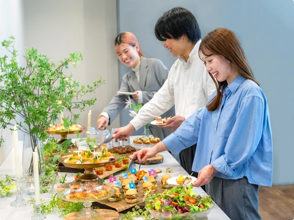 ケータリング会場の装飾